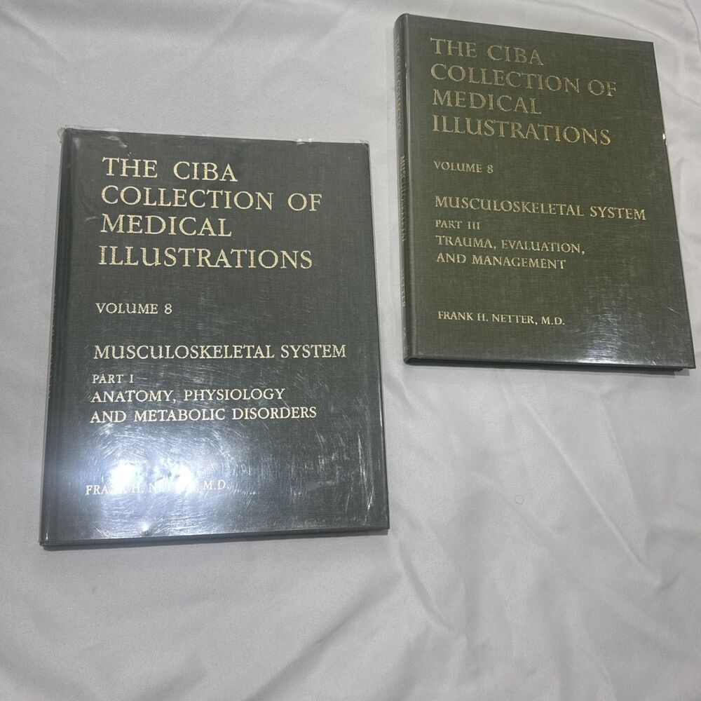 The Ciba Collection of Medical Illustrations Vol. 8 Part 1&3 Frank H. Netter, MD